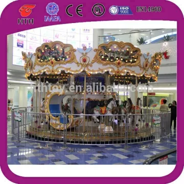 New design European style 16 seats amusement park carousel horses for sale
