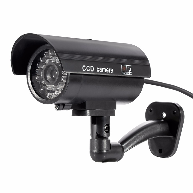 Security TL-2600 Waterproof Outdoor Indoor Fake Camera Security Dummy CCTV Surveillance Camera Night CAM LED Light Color