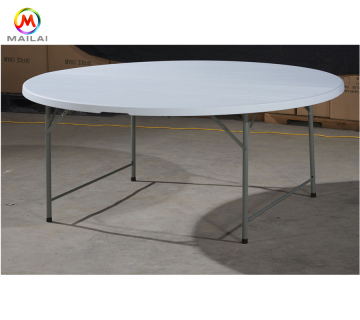 Round Plastic Folding Table for Banquet and Outdoor Wedding Dining