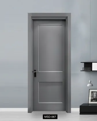 Smart Lock Interior Wooden Door - PHINO Simple Painted Wood Designs