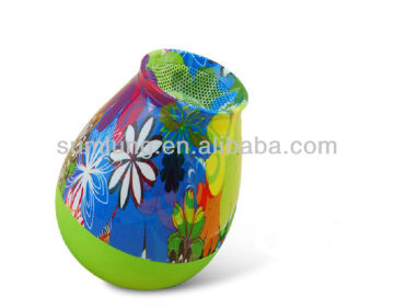 colorful flower painting NFC speakers cute wireless speakers phone sound