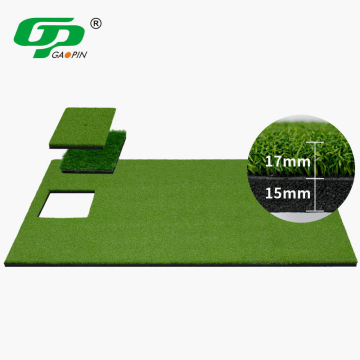 Custom Golf Hitting Mat with Interchangeable Artificial Turf