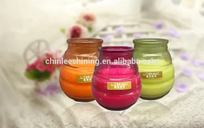 glass cup candle & home decoration