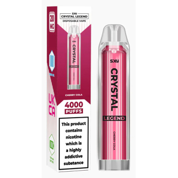 Pack of 10 Crystal Legend 4000 Disposable Vapes