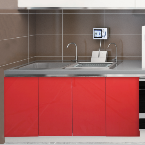 Medical side cabinet with sonic sink