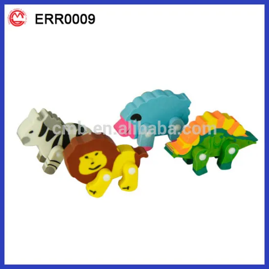 hot sell shape rubber puzzle eraser