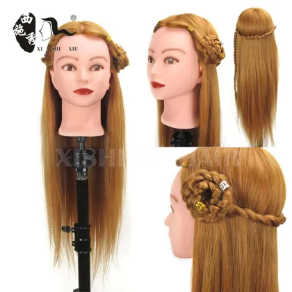 Wholesale hair training head mannequin head with training wig
