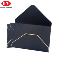 Invitation enveloppe noire avec bordure blanche