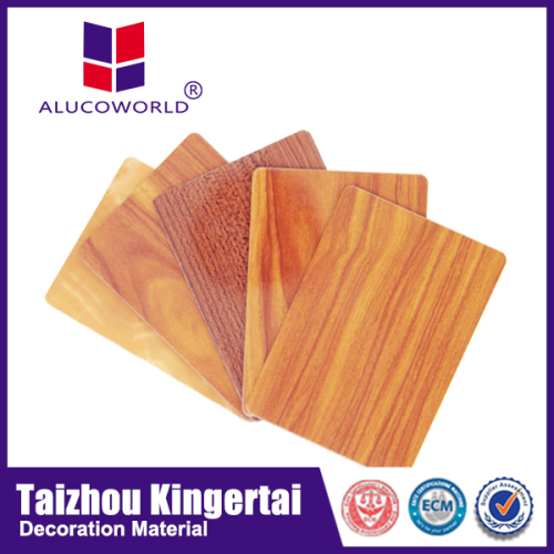 Alucoworld wood plastic panel/ interior wooden finish acp material