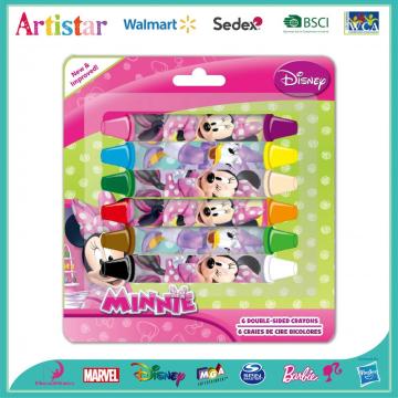 DISNEY MINNIE MOUSE 6 Double-sided crayons