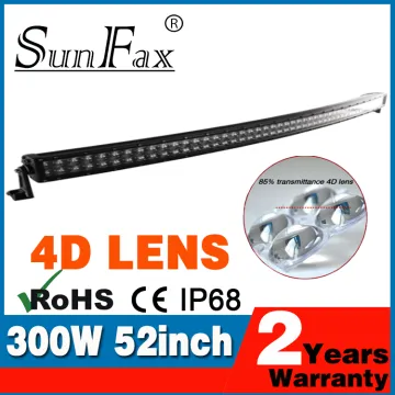 Promotion! 4D lens curved 120W 180W 240W 288W 300W led light bar double row cambered C REE led bar lights wholesale light bars