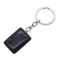 Natural oblong Rectangle Gemstone Beads Pendant Keychain