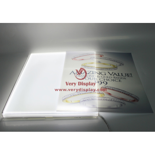 Tischplatten -Acylabdeckung Lightbox