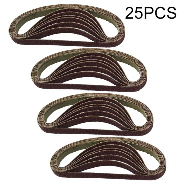 25pcs/Set Sanding Belts 330*10mm 60/80/100/120 Grit Air Finger Sander Sadning Belt high quality for wood