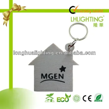 wood keychain wooden coin holder keychain for promotion