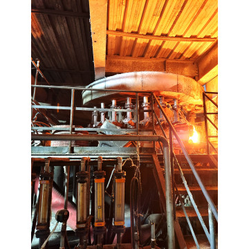 Blast furnace for rock wool production