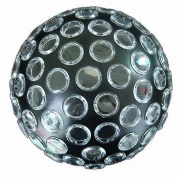 Disco Light with 1 Piece 9W RGB 3-in-1 LED Crystal Magic Ball