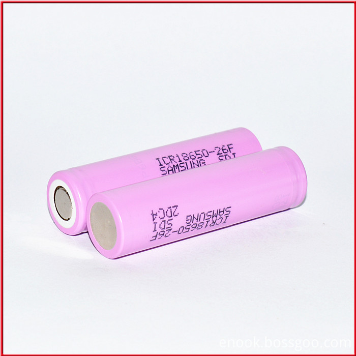Samsung 26f 18650 3.7V Rechargeable Li-ion Battery Samsung 26f 18650 3.7V Rechargeable Li-ion Battery
