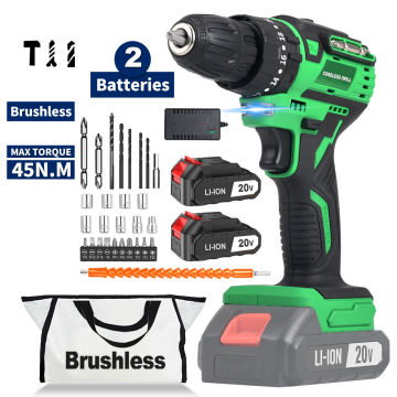 Brushless 20V Cordless Electric Drill for Factory and DIY Projects