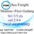 Shantou Sea Freight to Pasir Gudang