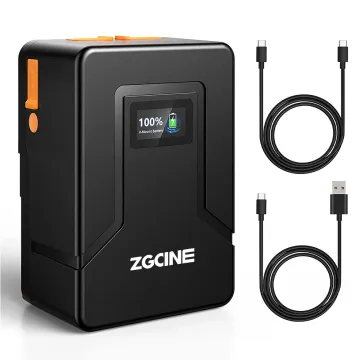 Professional ZGCINE 99Wh 6800mAh 14.8V V Mount/V Lock Battery Charger for Video Camera and Camcorder