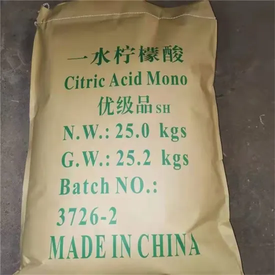 Citric Acid Monohydrate CAS No. 5949-29-1
