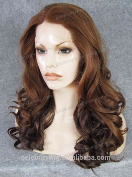 Ombre 3 tone color chic and fashion hair Wig Swiss Front Lace Synthetic Wigs