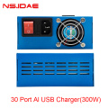 30 puertos Al USB Charger Quick Cargo 300W