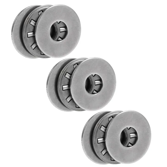 uxcell TC411+2TRA Needle Roller Thrust Bearings with Washers 1/4"x11/16"x5/64" 3pcs