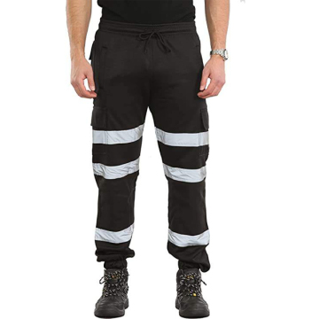 High-Quality Hi-Vis Construction Work Trouser Pants with Multiple Pockets for Men