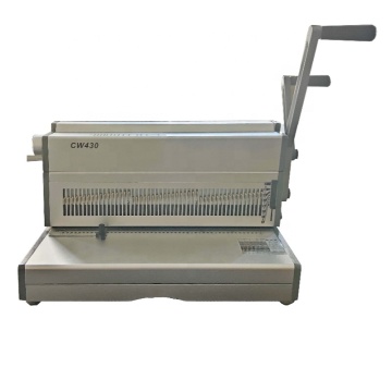 3: 1 dubbele draadbinder A3 Grootte Ronde gat Handmatige bindmachine voor kantoorgebruik
