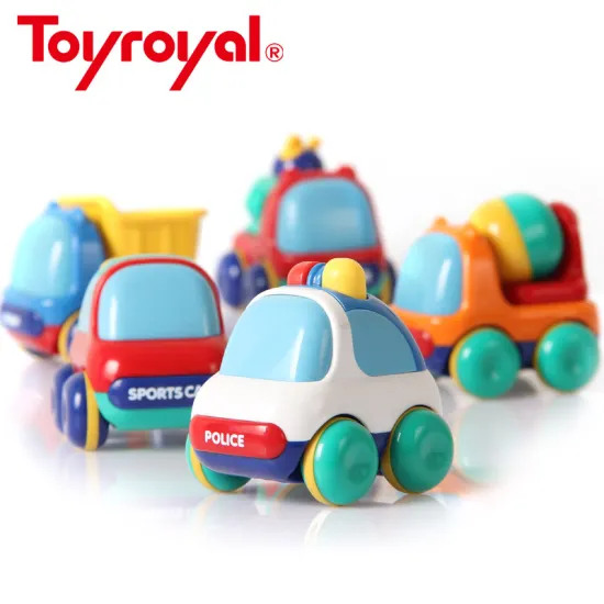 Toyroyal Baby Inertia Vehicles Push and Go Toddlers Mini Friction Plastic Powered Car Toys Gift for Children Kids Boys and Girls