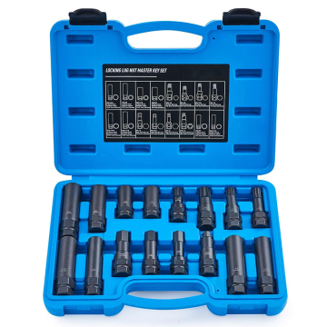 SAE & Metric Wheel Lock Removal Kit - 16-Piece Set