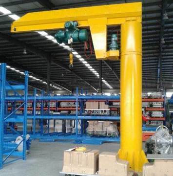 Wharf เหมืองคลังสินค้า Slewing คอลัมน์ Mounted Jib Crane