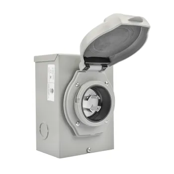 L14-30P NEMA Generator Power Inlet Box with Indicator Light, 30A 125/250V ETL/cETL Approved