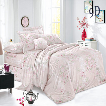 Customized Polyester Printed Plain Voile Woven Bedding Sets