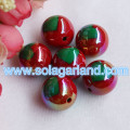 20MM Round Plastic Chunky Beads AB Bubblegum Heart Beads