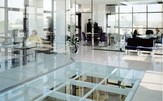 Glass Raised Access Floor