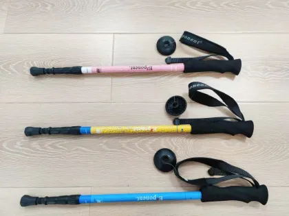 Trekking Pole 4 Section Alpenstock Hiking Stick