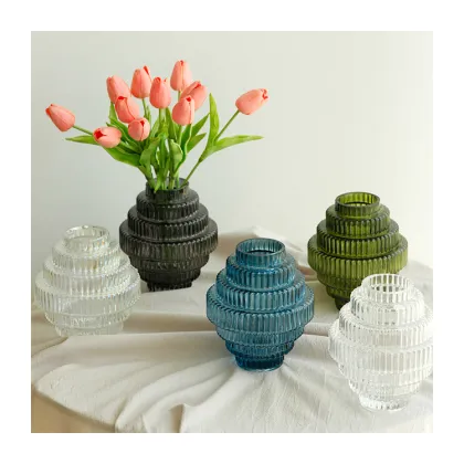 Elegant Unique Glass Vases - Modern Art Decor for Home and Weddings