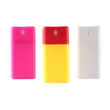 personal care cosmetic packaging 12ml 20ml pocket size travel mini empty credit card shaped sanitizer perfume sprayer bottle