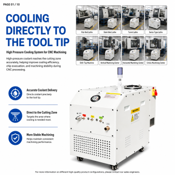 CNC High Pressure Coolant Systems for VMC HMC