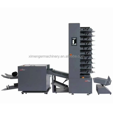 10 Bins Paper Collating Stitching Machine Booklet Maker