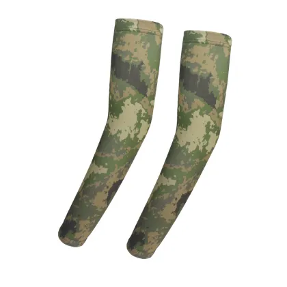 Summer Fishing Sunscreen Ice Sleeves - Camouflage Ice Silk Arm Covers for Men and Women