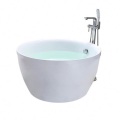 Baignoire japonaise de trempage acrylique de forme ronde