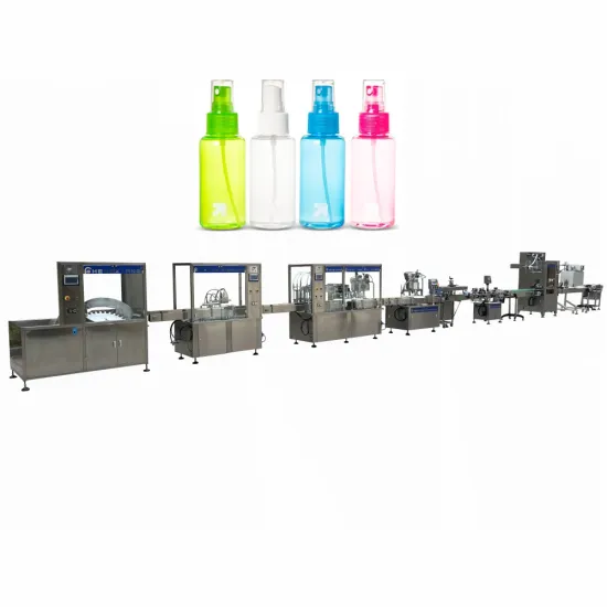High Speed Automatic Liquid Spray Bottle Filling and Capping Machine (10ml-180ml)