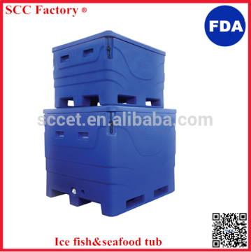 Insulated large fish cooler box transport ice fish tubs storage fish bin                        
                                                                                Supplier's Choice