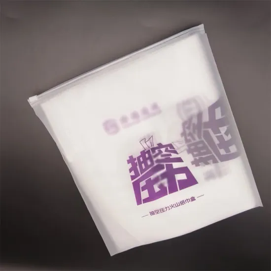 CPE frosted zipper bag shipping bag