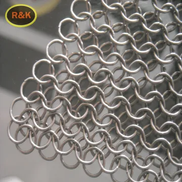 Stainless steel chain mail decorative curtain