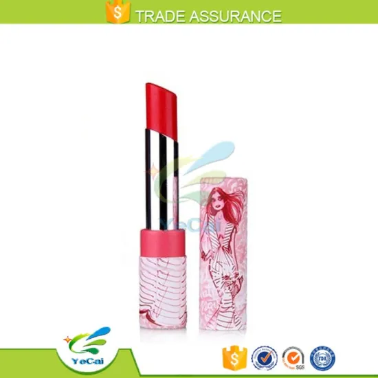 Colorful printed round Cardboard gift packaging custom merchandising lipstick display
